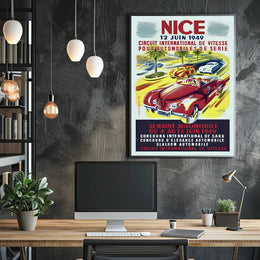 Nice International Automobile Week 1949 Poster