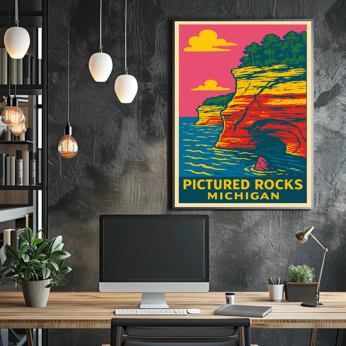 Pictured Rocks, Michigan Poster