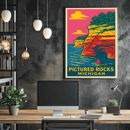 Pictured Rocks, Michigan Poster
