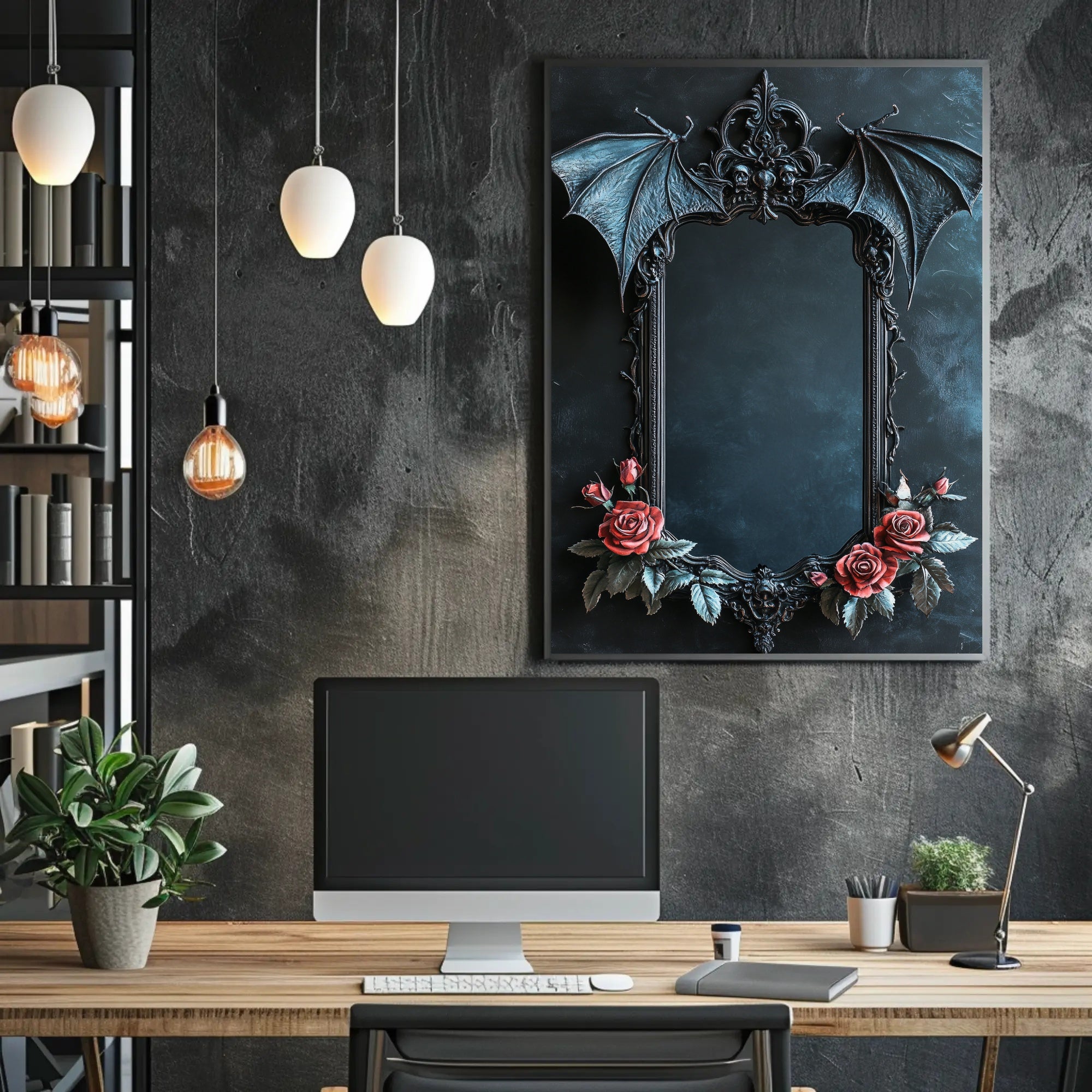 Gothic Elegance Mirror Poster