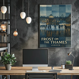 Frost On The Thames Poster