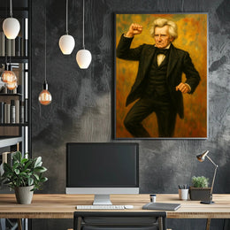 Andrew Jackson Fist Pump Presidential Poster