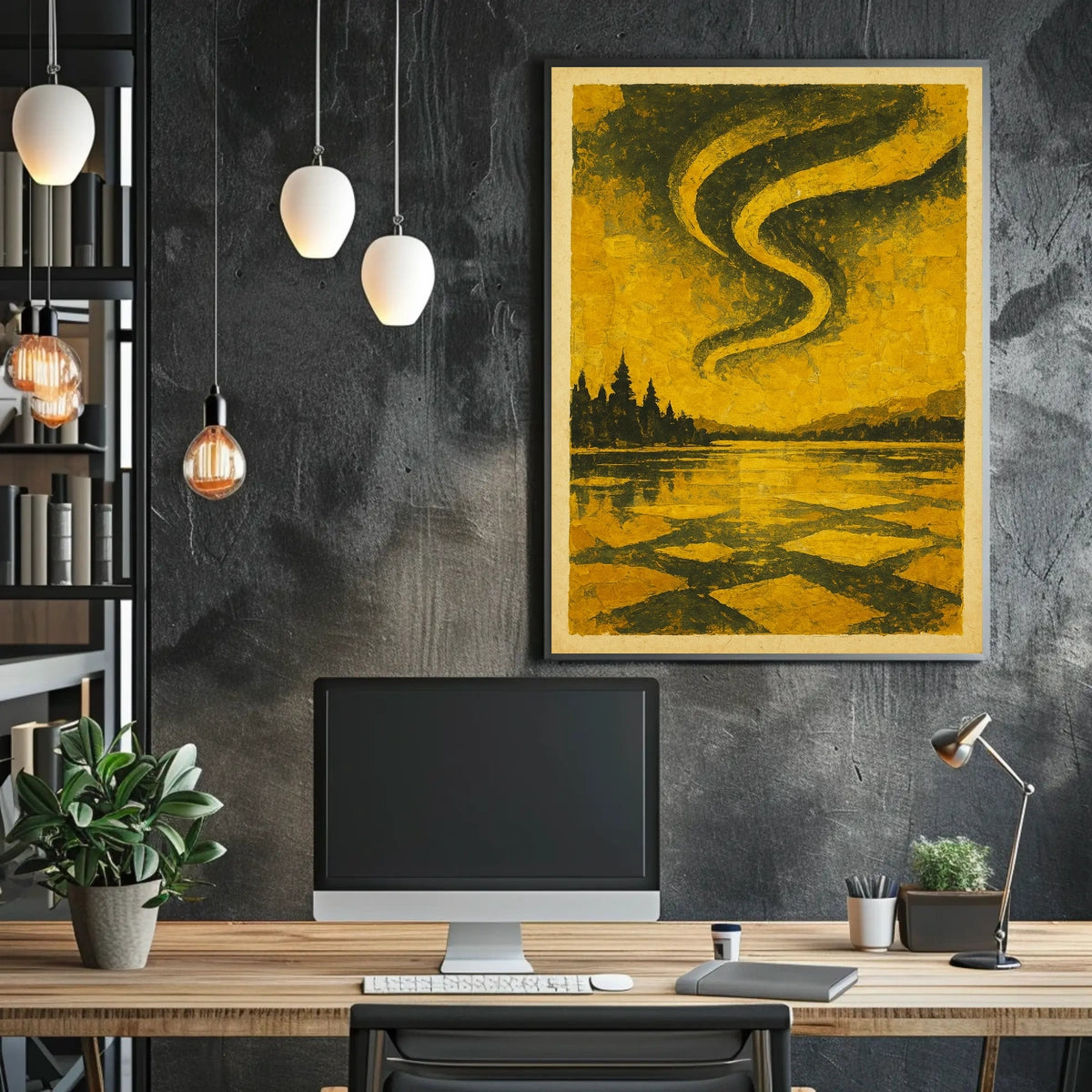 Serene Landscape At Dusk Poster