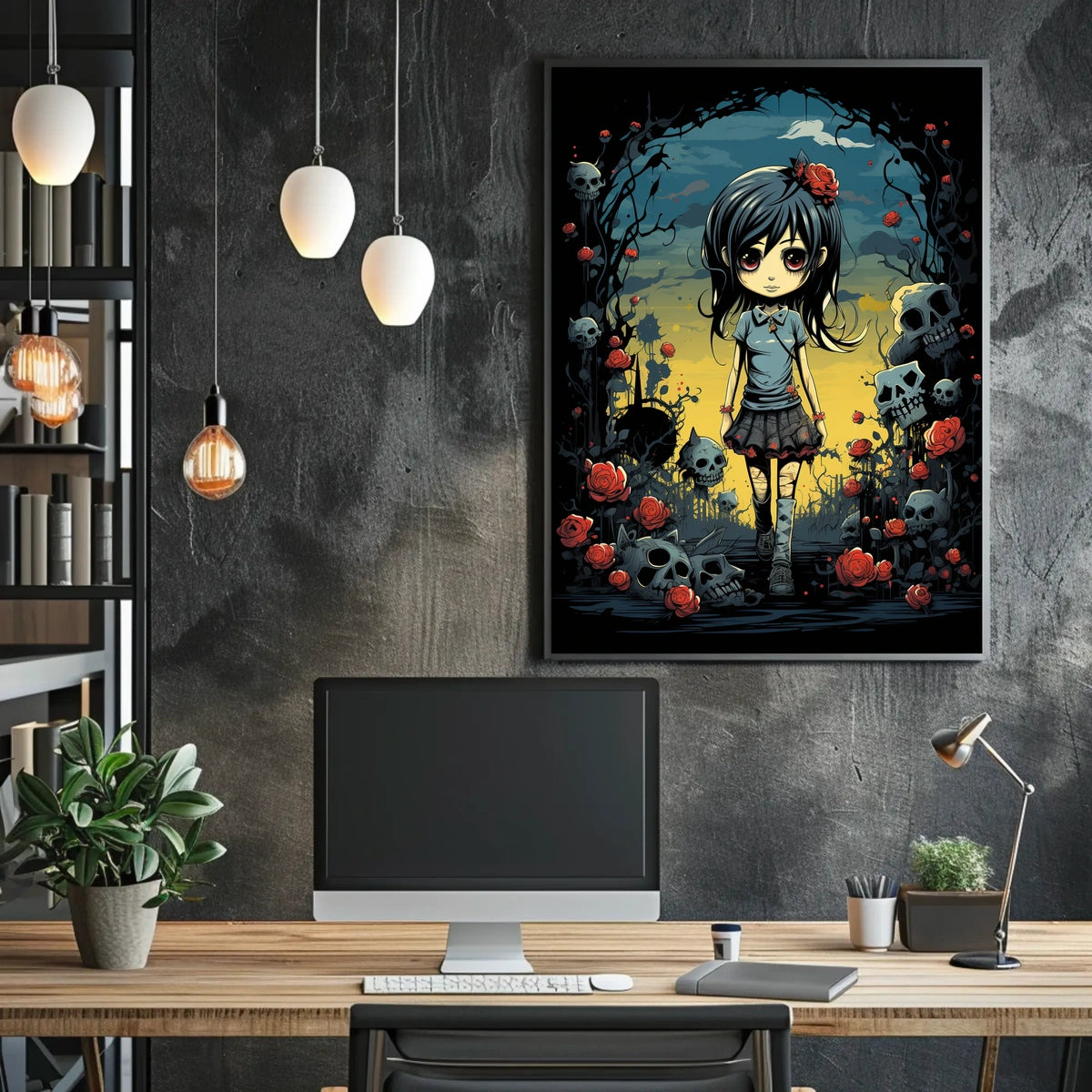 Gothic Garden Stroll Poster