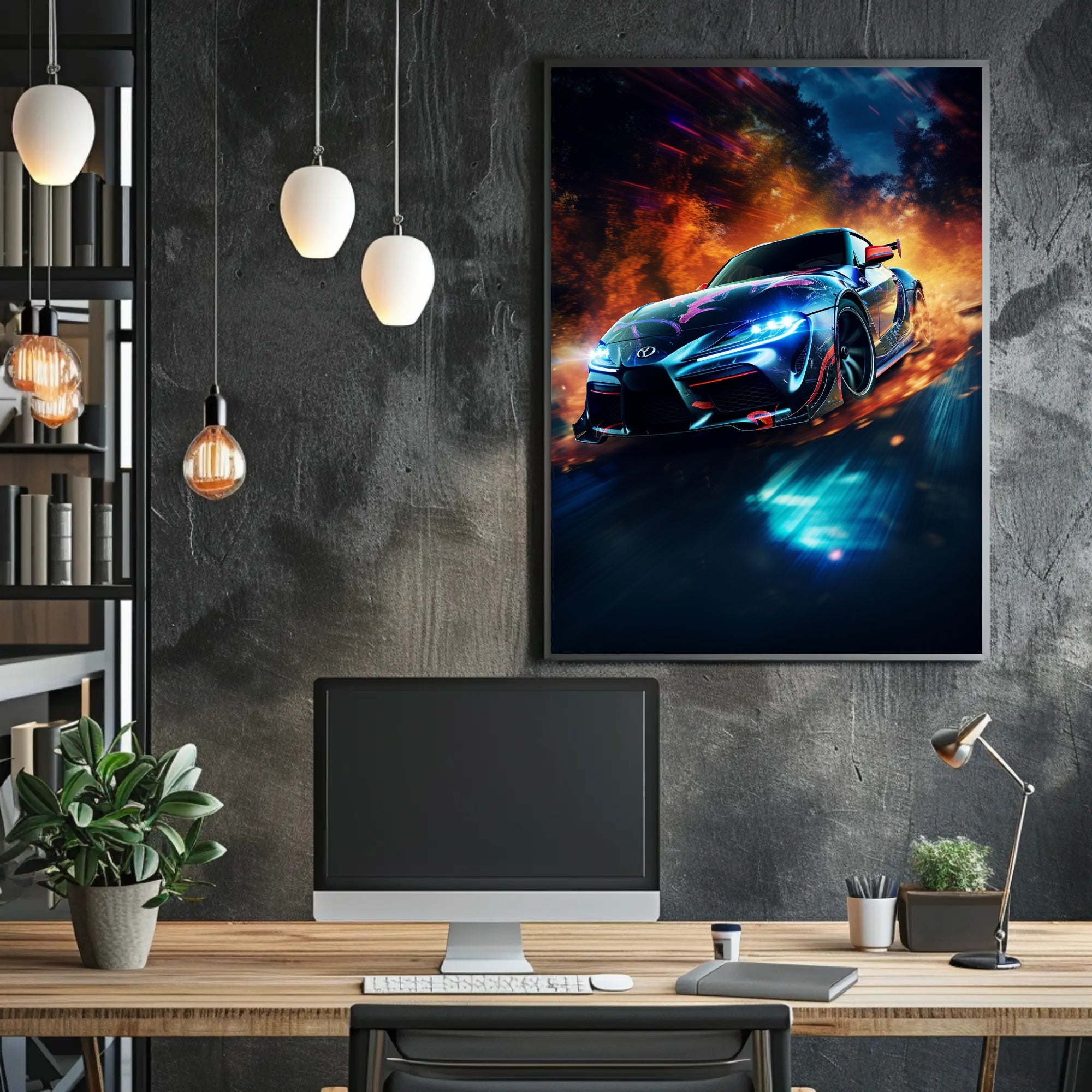 Racing Inferno Poster PosterGoat
