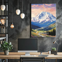 Denali Scenic Beauty Captured In National Park Poster