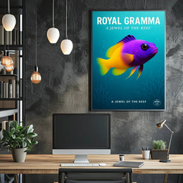 Royal Gramma A Jewel of the Reef Poster PosterGoat
