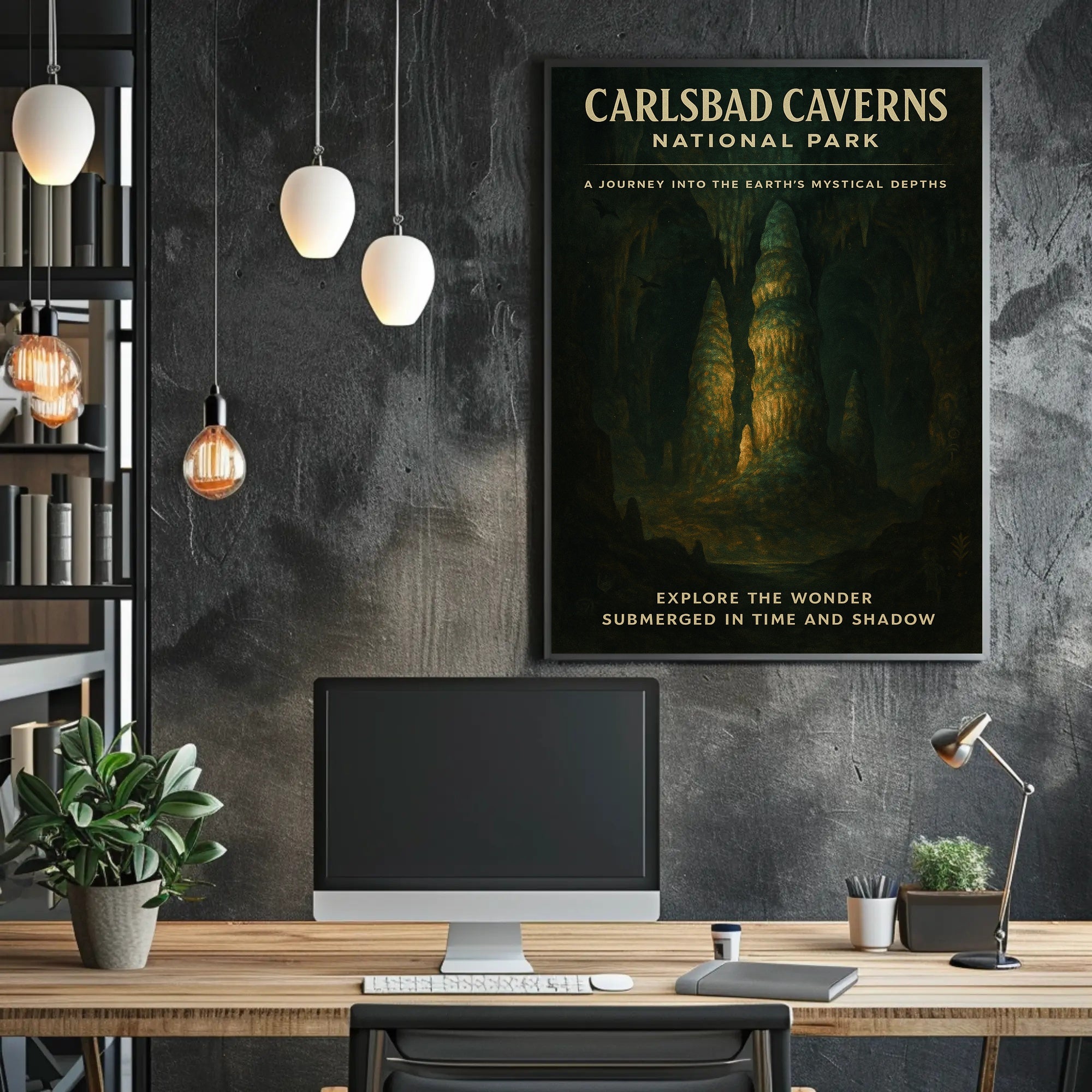 Carlsbad Caverns Mystical Adventure National Park Poster