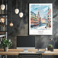 Oslo Cityscape Poster PosterGoat
