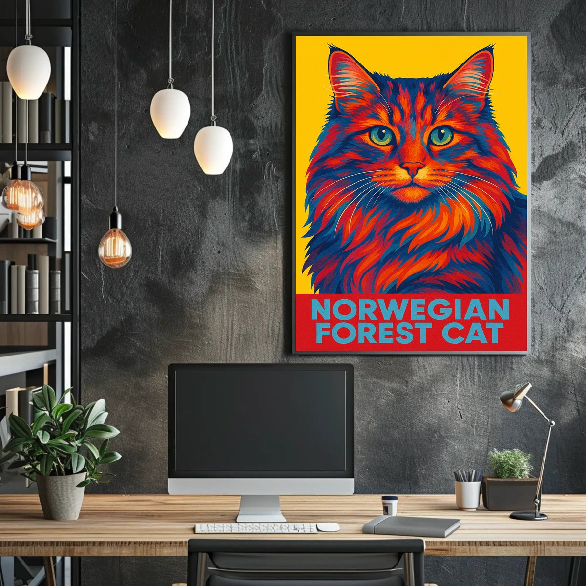 Norwegian Forest Cat Poster