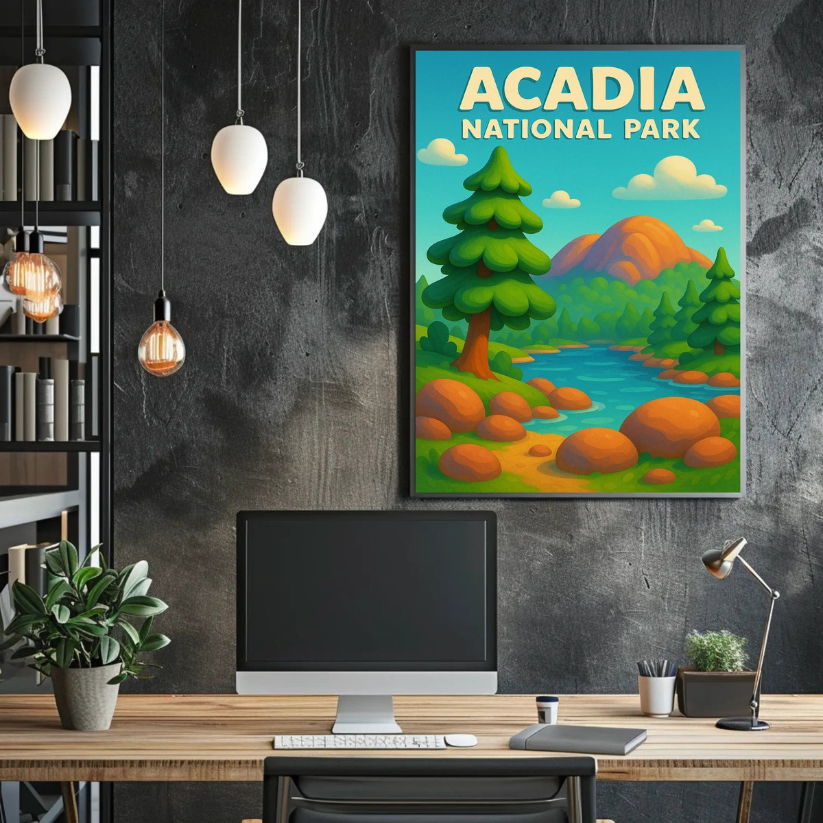 Acadia National Park Scenic Wanderlust Poster