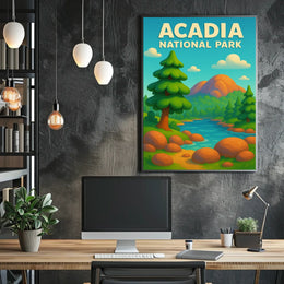 Acadia National Park Scenic Wanderlust Poster