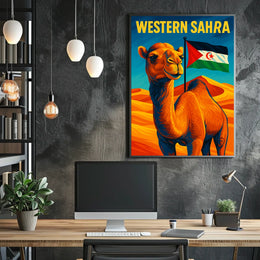 Western Sahara A Vibrant Tribute Poster