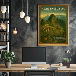 Machu Picchu The Lost City of the Incas Poster