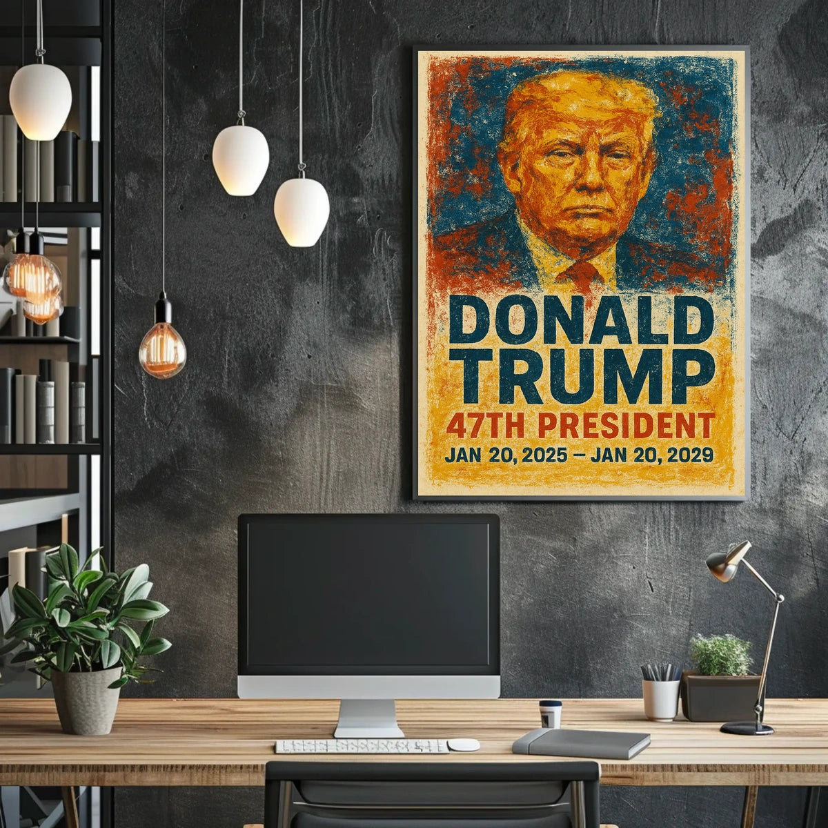 Trump as 47th President: Patriotic Political Poster