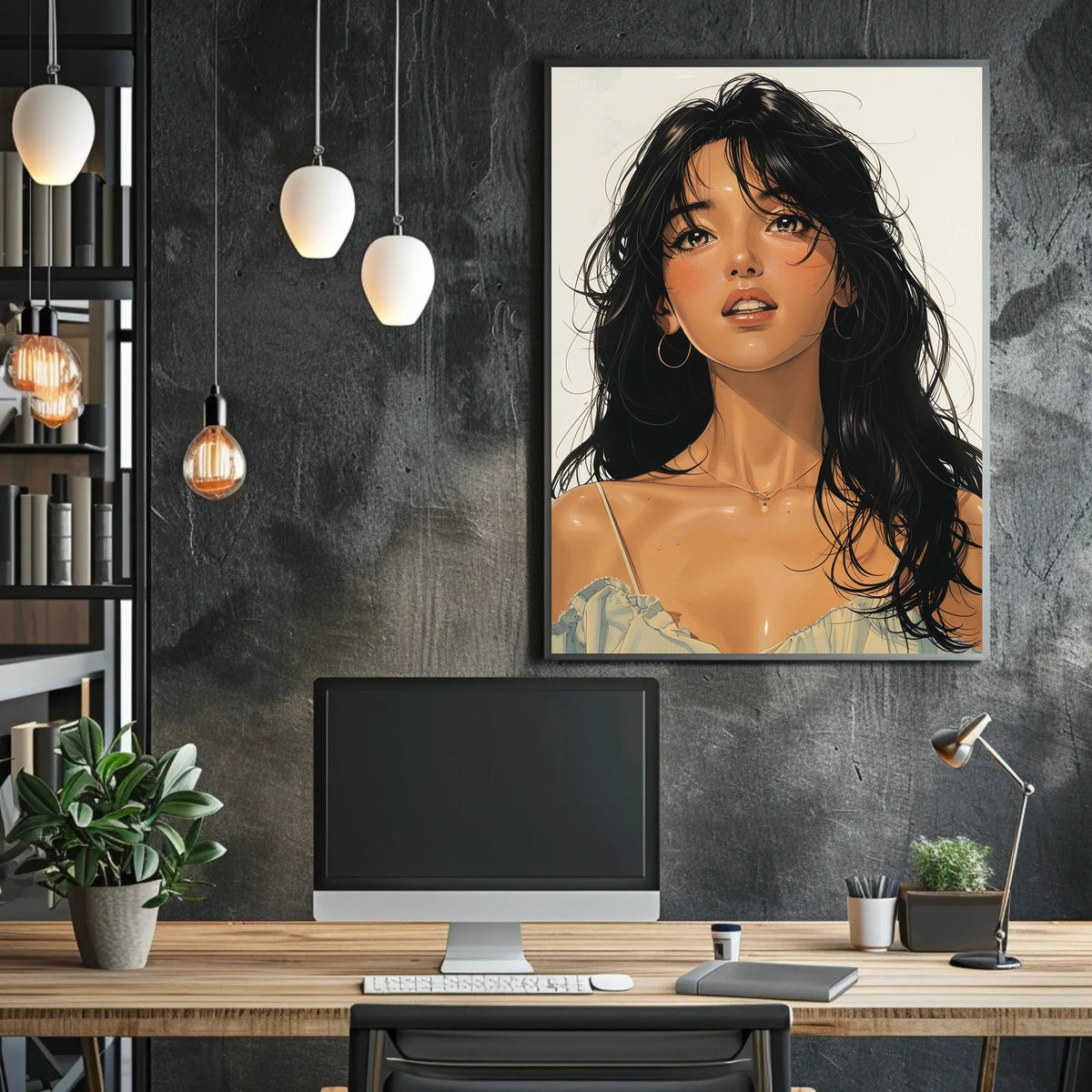 Enigmatic Portrait Poster