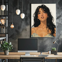 Enigmatic Portrait Poster