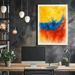 Vibrant Abstract Composition Abstract Poster