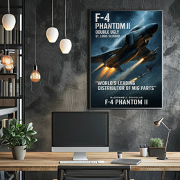 F-4 Phantom II Double Ugly Poster PosterGoat