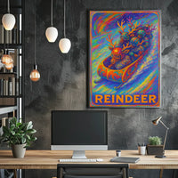 Reindeer Racing Adventure Poster