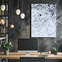 Winter Landscape From Above Poster