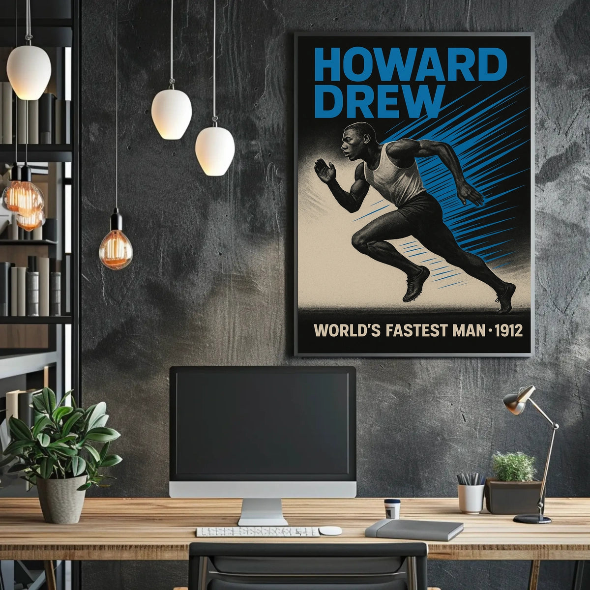 Howard Drew WorldS Fastest Man Poster