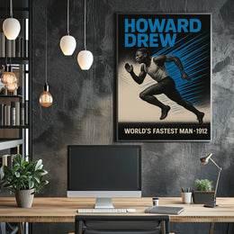 Howard Drew WorldS Fastest Man Poster