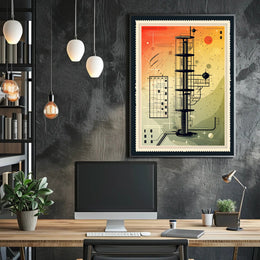 Futuristic Tower Design Poster