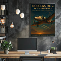 Douglas DC2 Vintage Aviation Poster Print