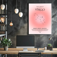 Virgo Zodiac Insight: Sleek Astrology Space or Astronomy Poster PosterGoat