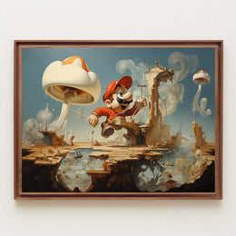 Surreal Post-Apocalyptic World Fantasy or Mythology Poster