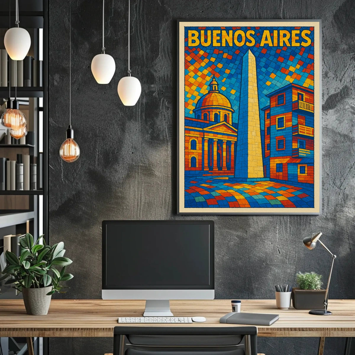 Buenos Aires Mosaic Poster