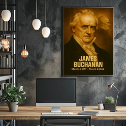 James Buchanan Presidential Term Poster