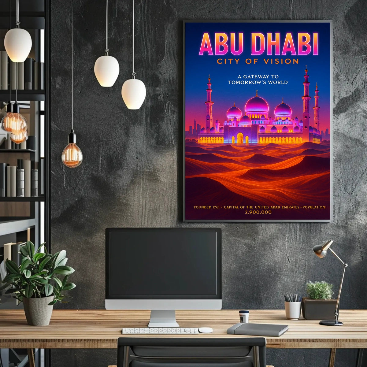 Abu Dhabi Visionary Gateway Travel Poster