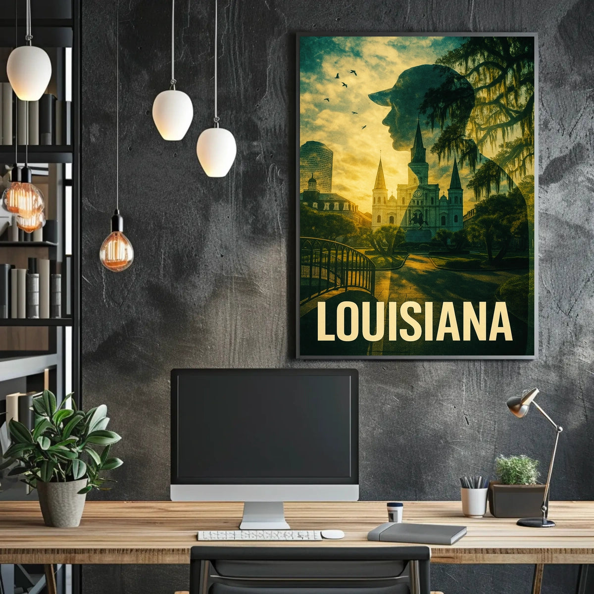 Louisiana A Scenic Tribute Poster