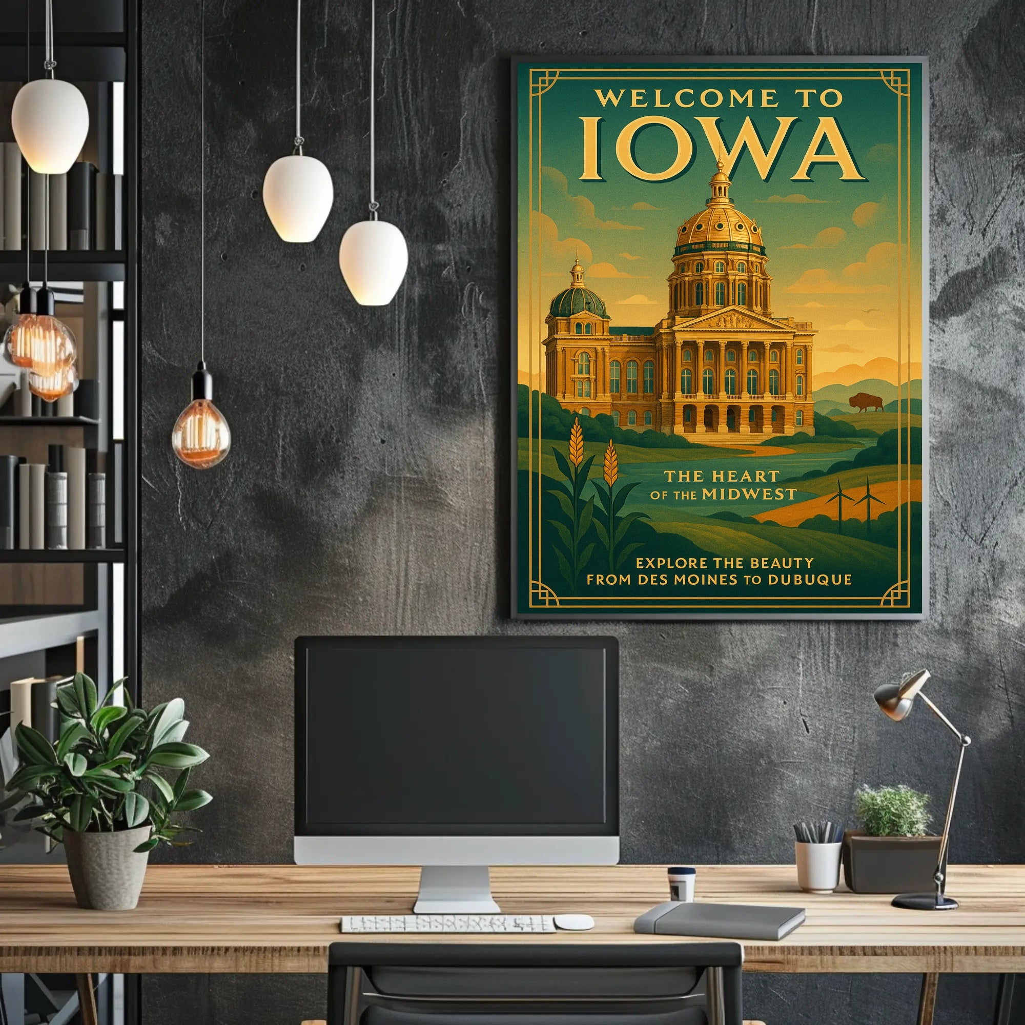 Welcome To Iowa The Heart Of The Poster