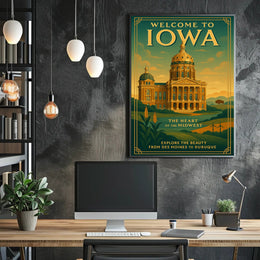 Welcome To Iowa The Heart Of The Poster