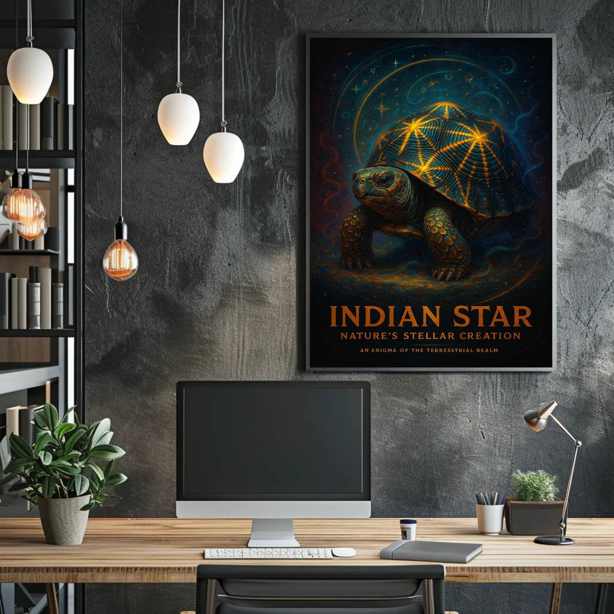 Indian Star Natures Stellar Creation Poster