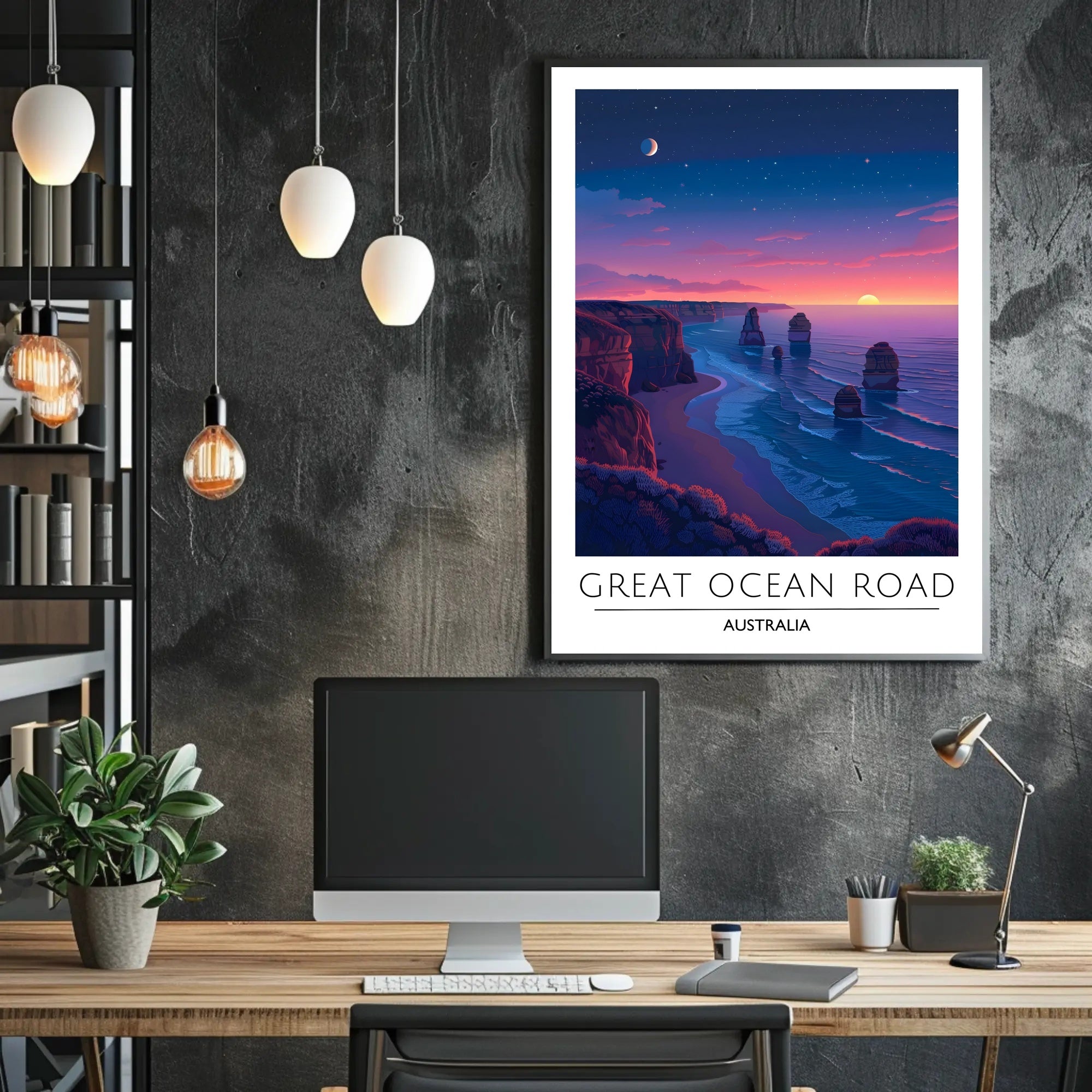 Great Ocean Road Scenic Travel Art Poster