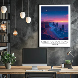 Great Ocean Road Scenic Travel Art Poster