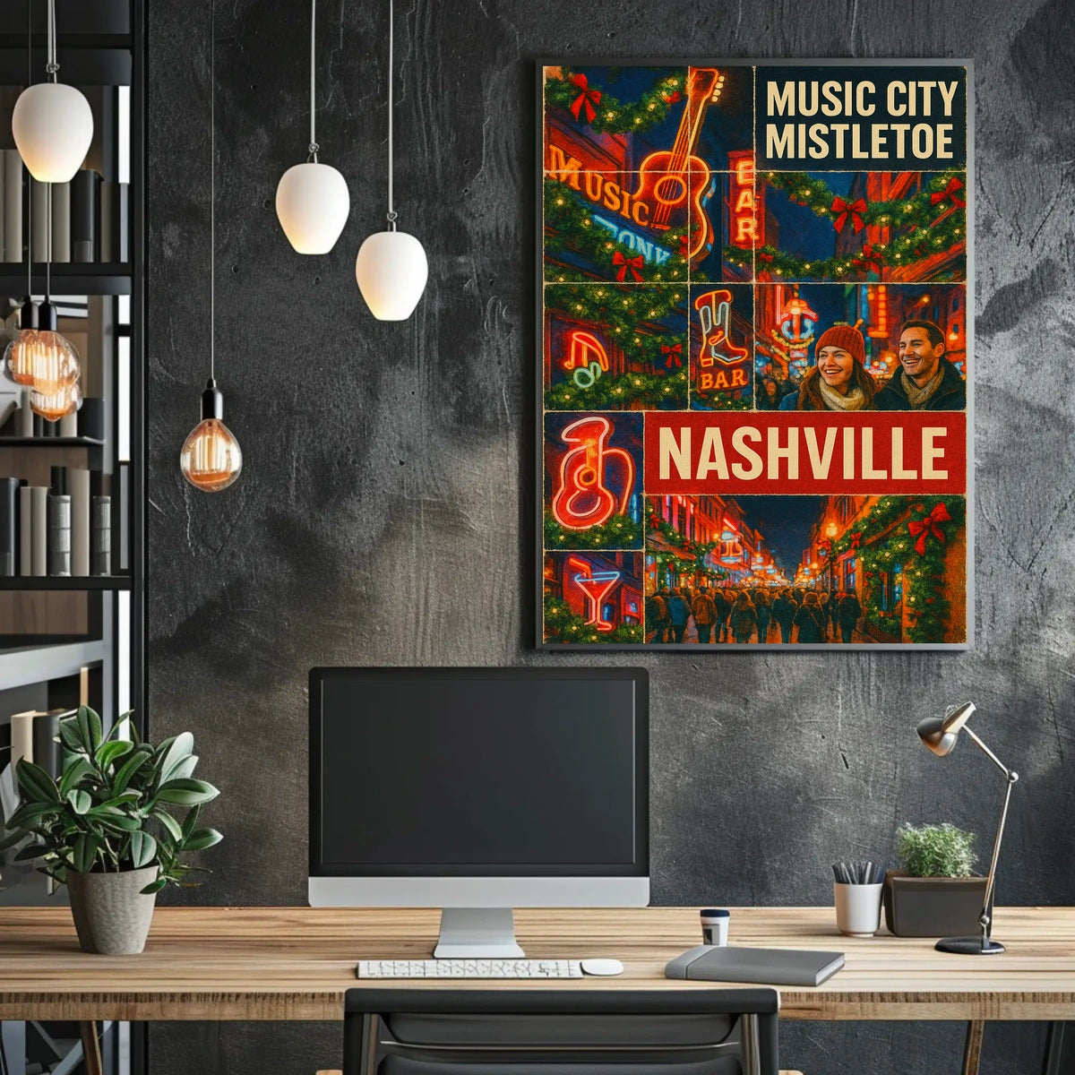 Music City Mistletoe Poster