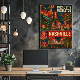 Music City Mistletoe Poster