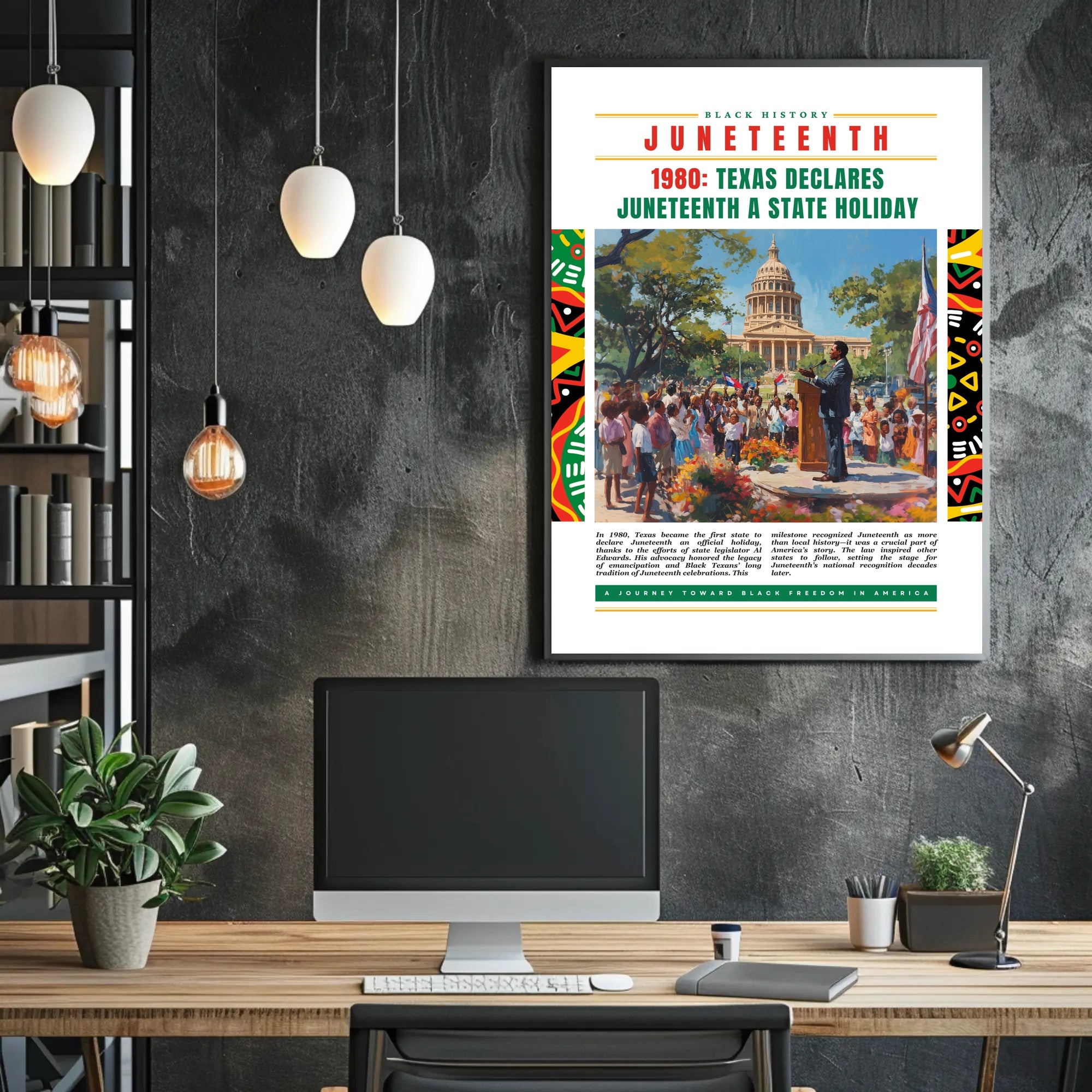 Juneteenth Celebration at Texas Capitol Cultural or Heritage Poster
