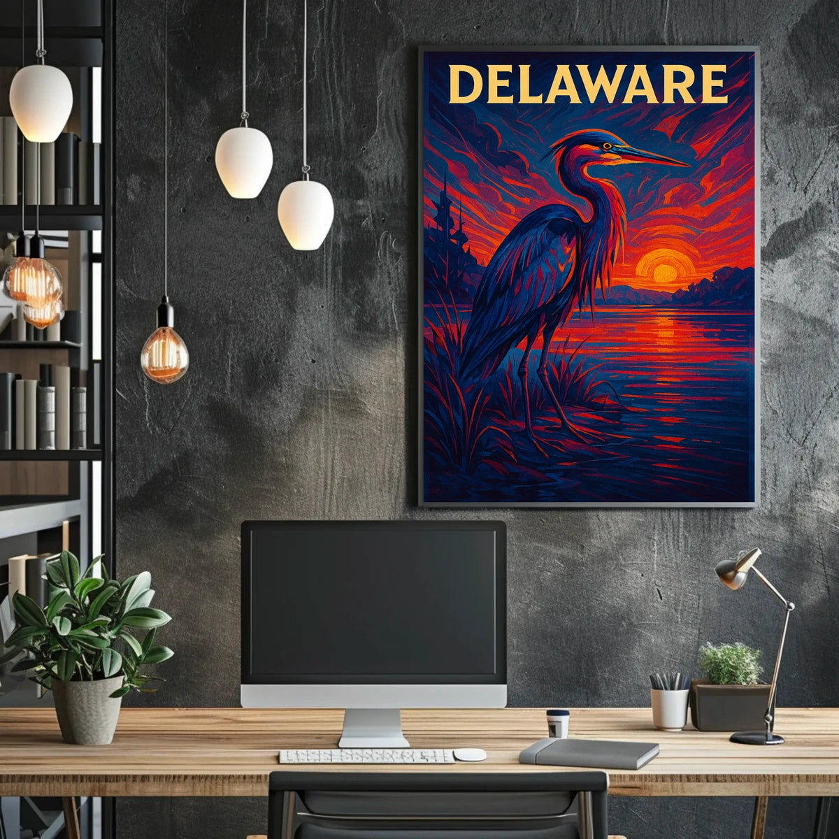 Delaware Sunset Poster