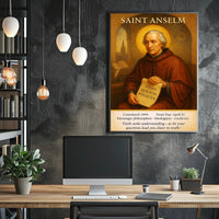 Saint Anselm Patron of Philosophers and Theologians Poster PosterGoat