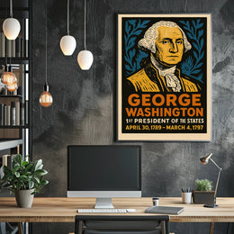 George Washington 1st President Poster