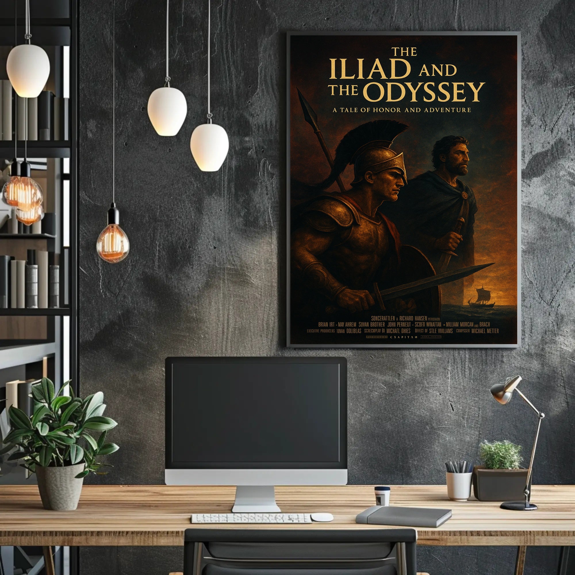 The Iliad and The Odyssey A Tale of Honor and Adventure Poster