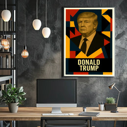 Donald Trump 47th President of the United States Abstract Pop Poster