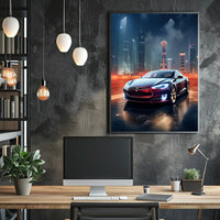 Futuristic Urban Drive Poster