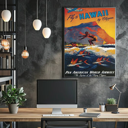 Fly To Hawaii By Clipper Poster